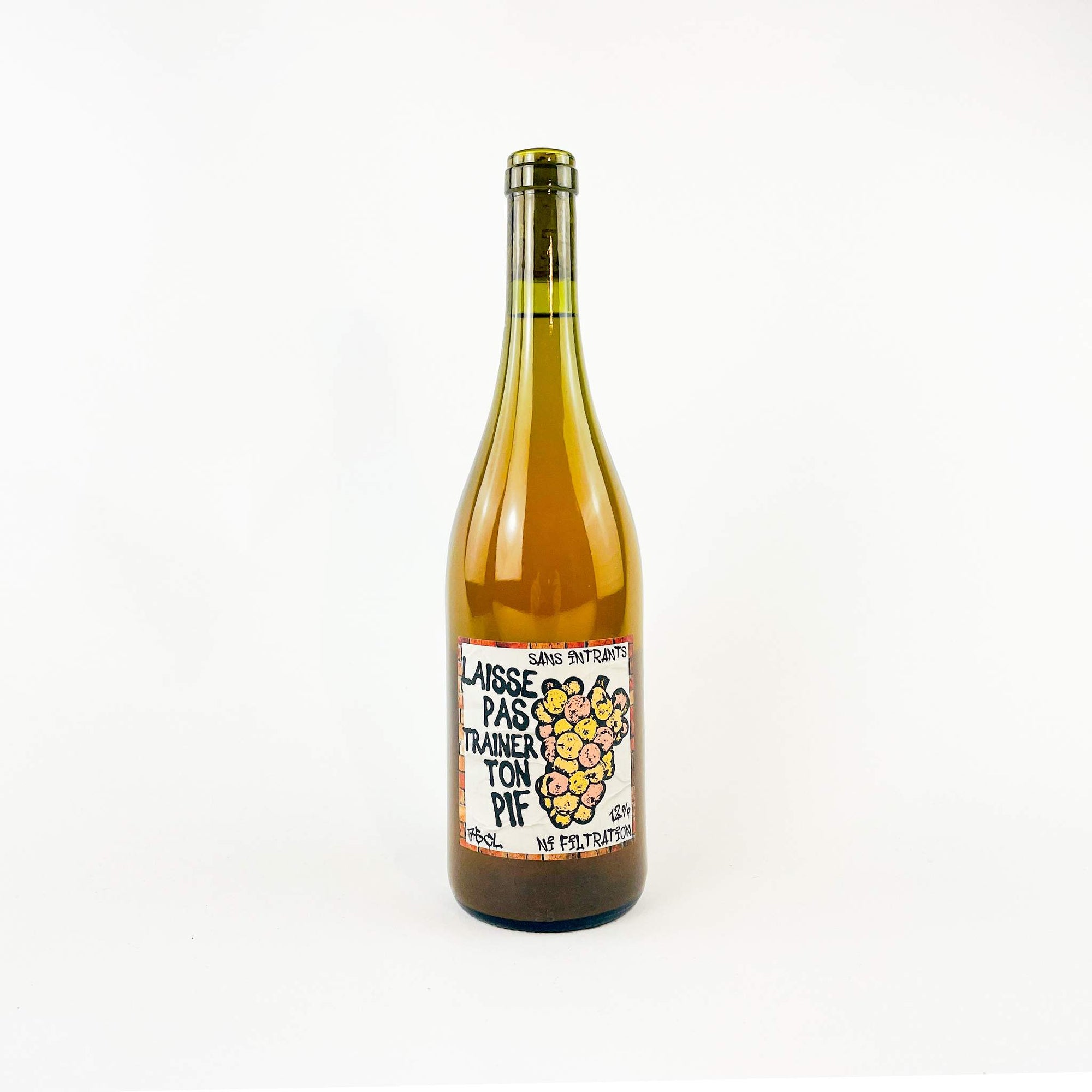 Bourre Pif Laisse Pas Trainer Gewürztraminer natural wine bottle front view
