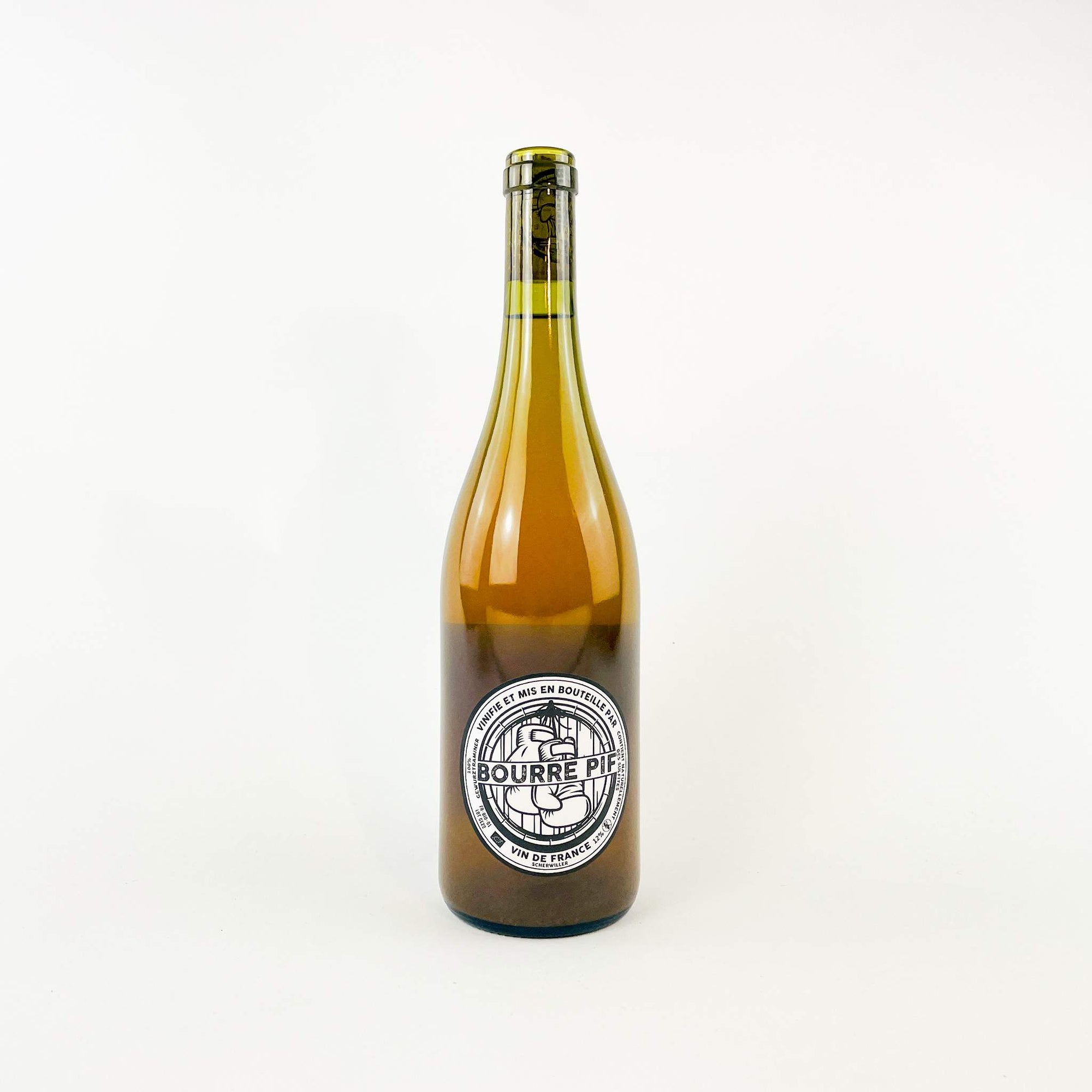 Bourre Pif Laisse Pas Trainer Gewürztraminer natural wine bottle back view