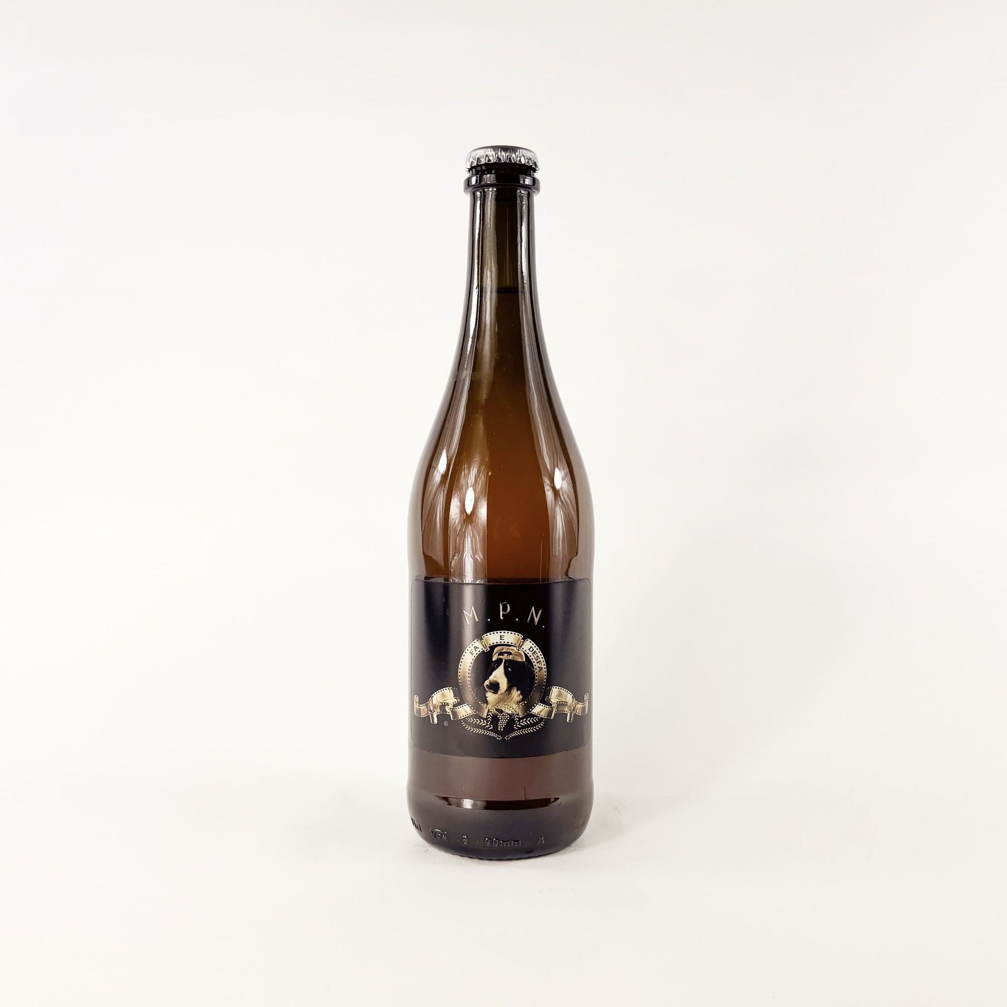 A Bottle Of White Natural Wine M.P.N. by FaeDesfa Front View