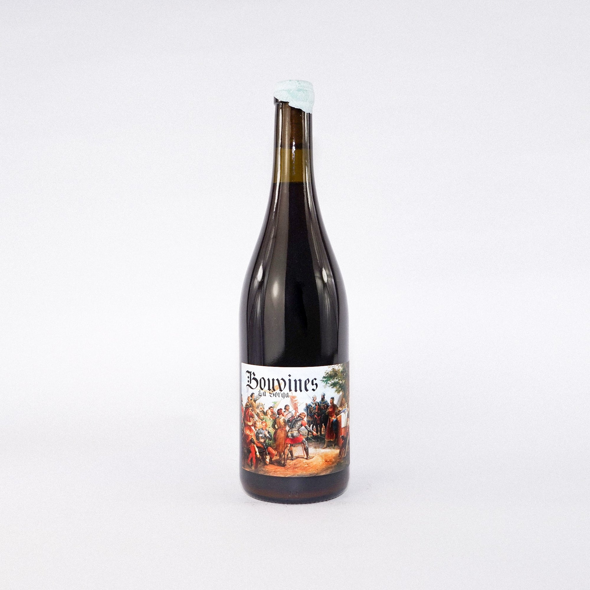 A Bottle Of Red French Natural Wine Bouvines by La Sorga