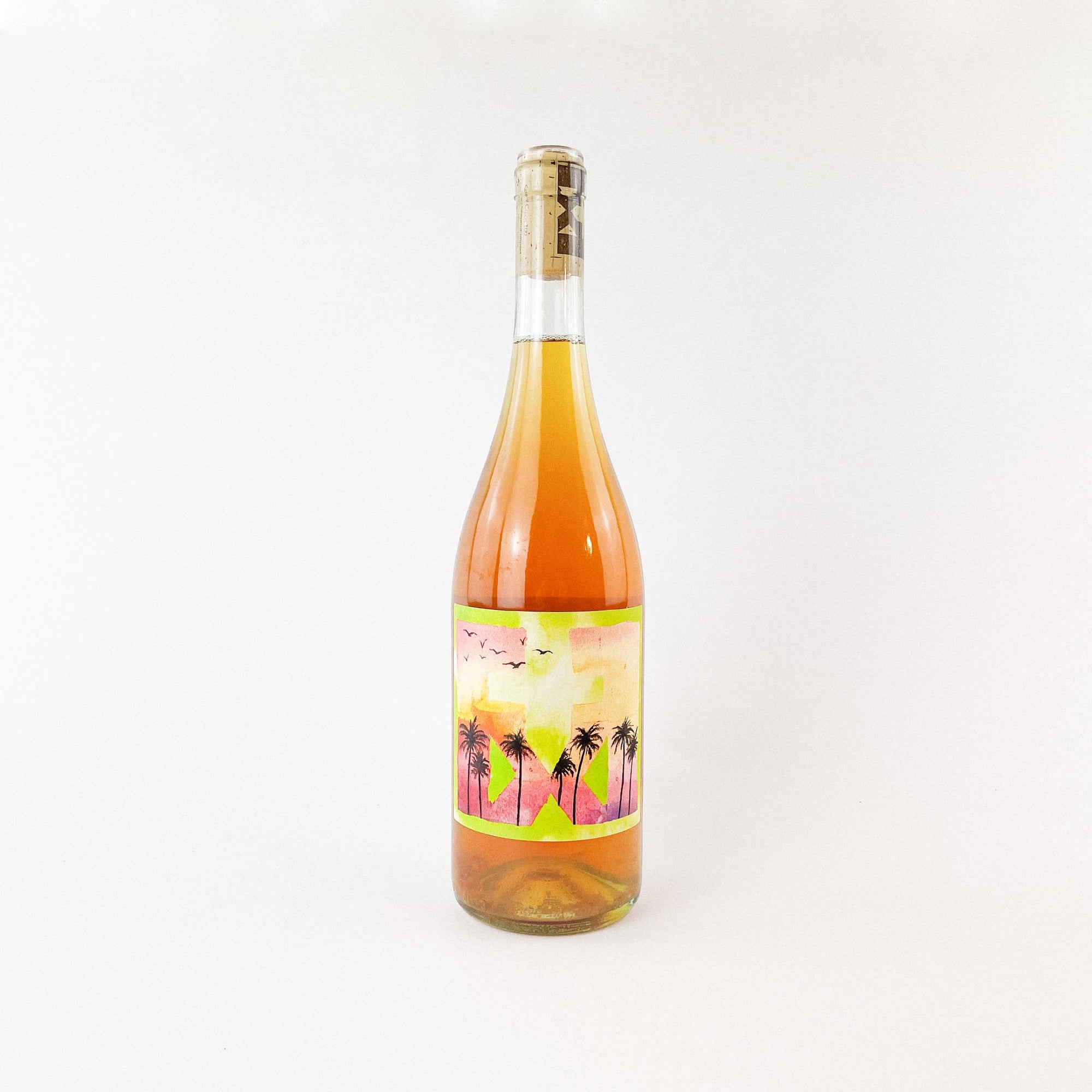 A Bottle Of Orange Natural Wine Tenuta Vincenzo Nardone Cantina Giardino FXF Verde Front View