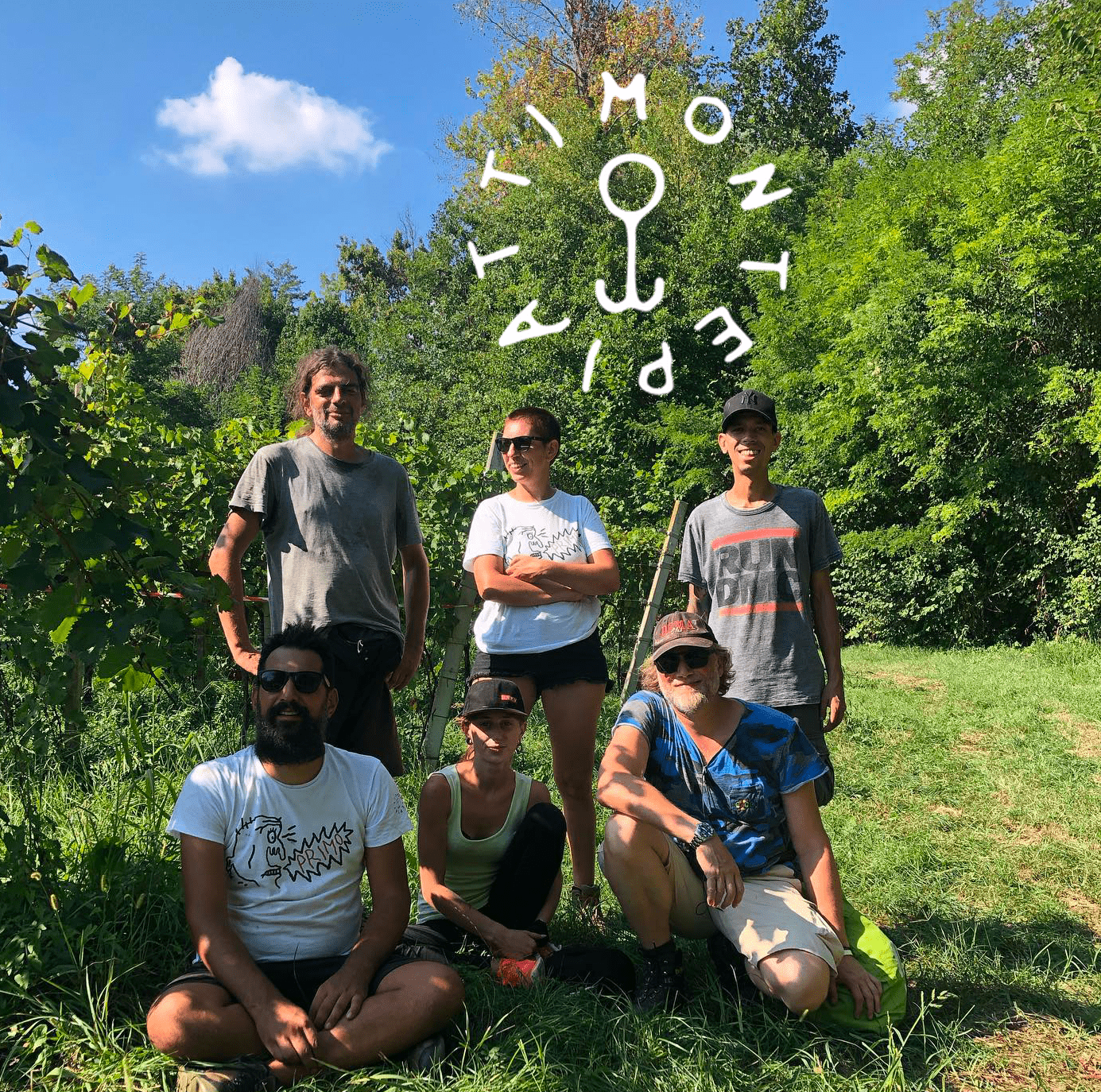 Montepiatti in the vineyard.
