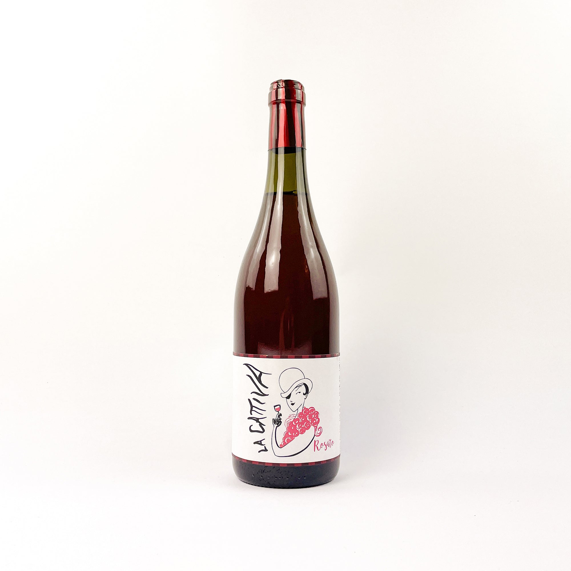 la cattiva rosato bottle of rose natural wine