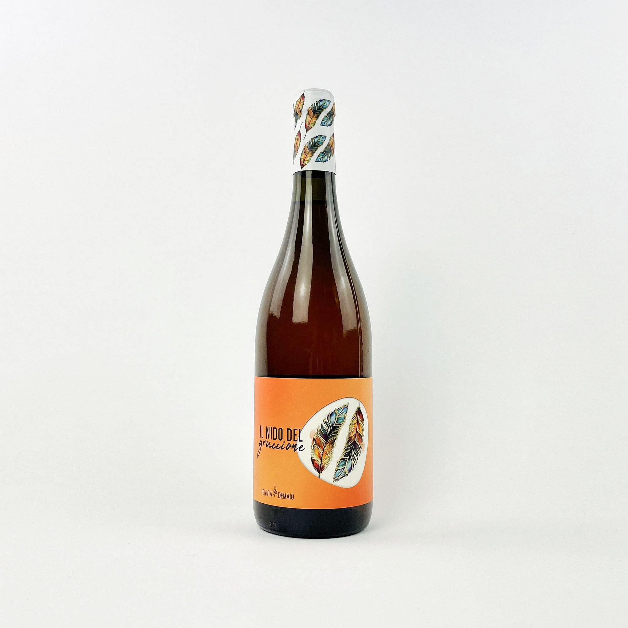 Tenuta de Maio Nido Del Gruccione natural orange wine bottle