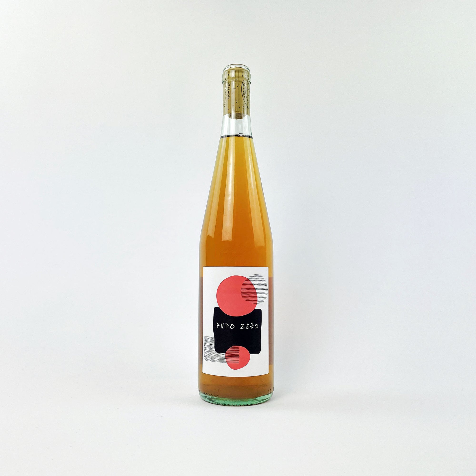 Tenuta Nardone Pupo Zero Greco Orange Natural Wine bottle front view