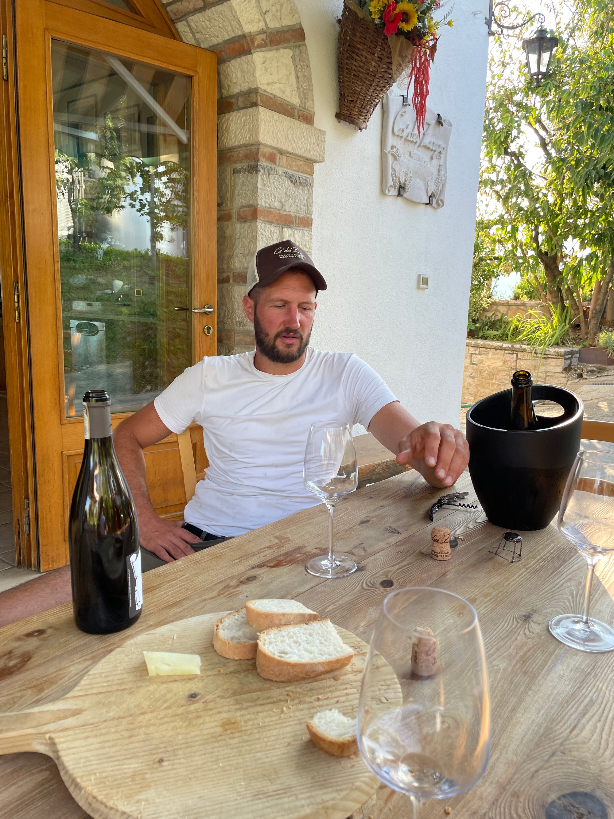 Ca Dei Zago, Christian Zago, tasting, Aperitivo, natural winemaker, naturwein, Prosecco di Valdobbiadene, Colfondo, Veneto, Italy, Italien