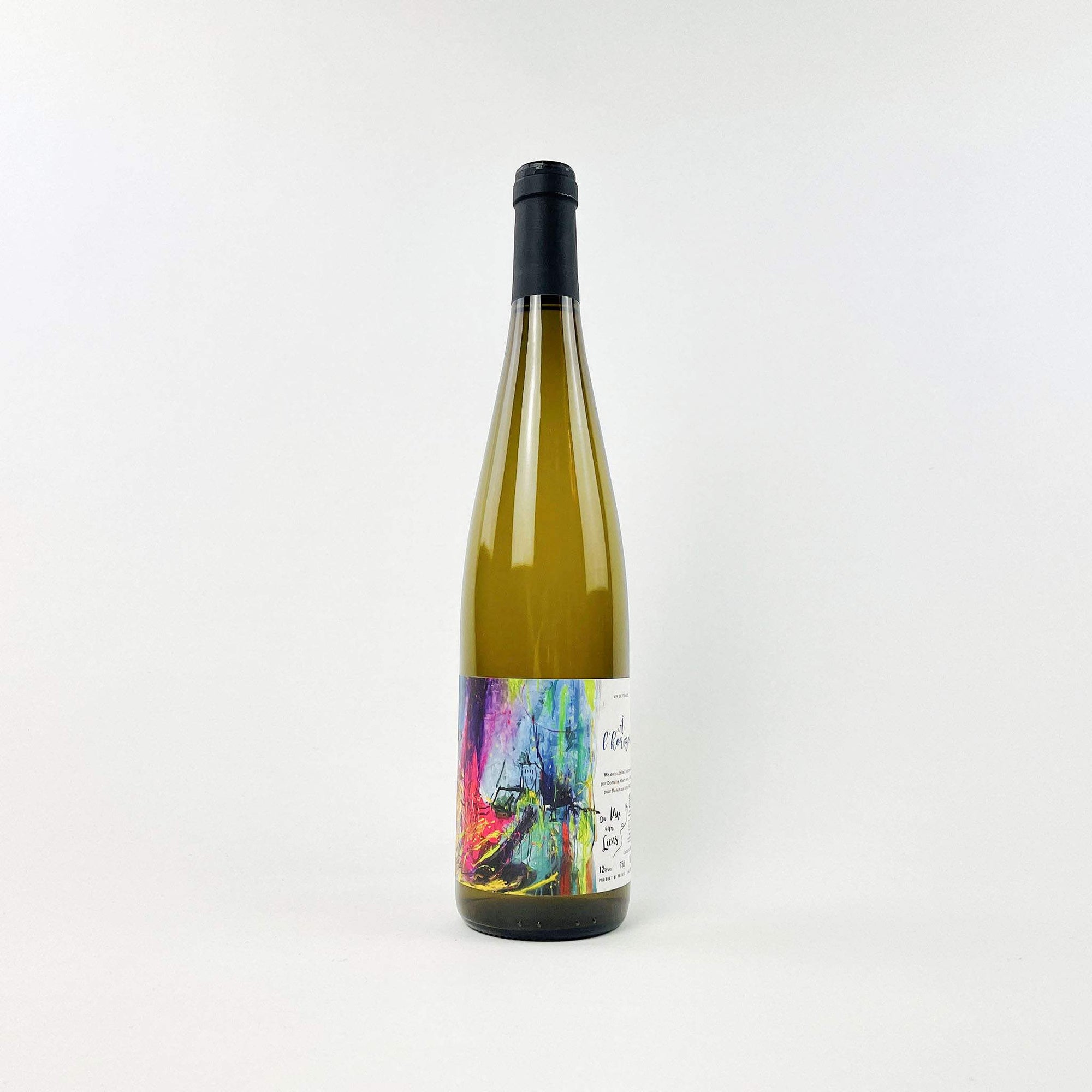 Du Vin Aux Liens A L'Horizon Natural Wine Riesling Bottle