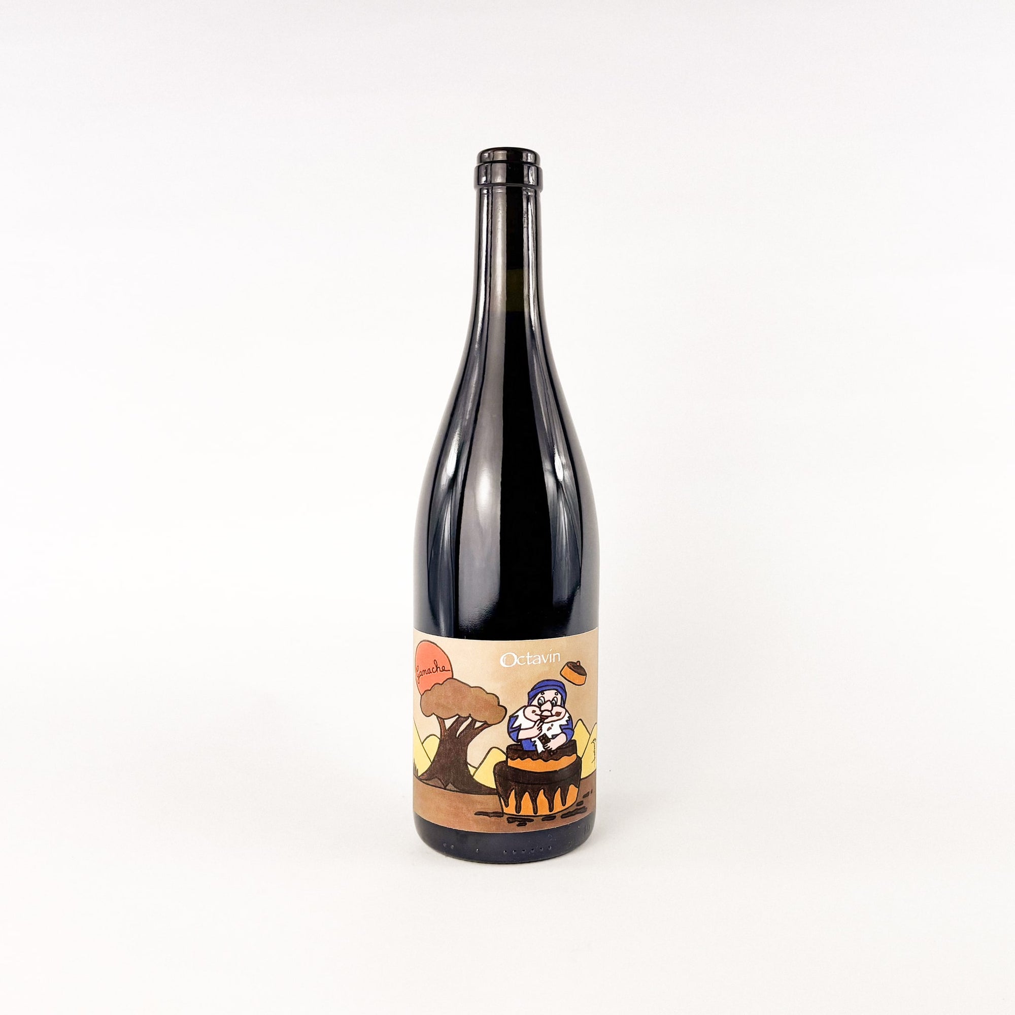 A bottle of natural wine L'Octavin Alice Bouvot Ganache Front View