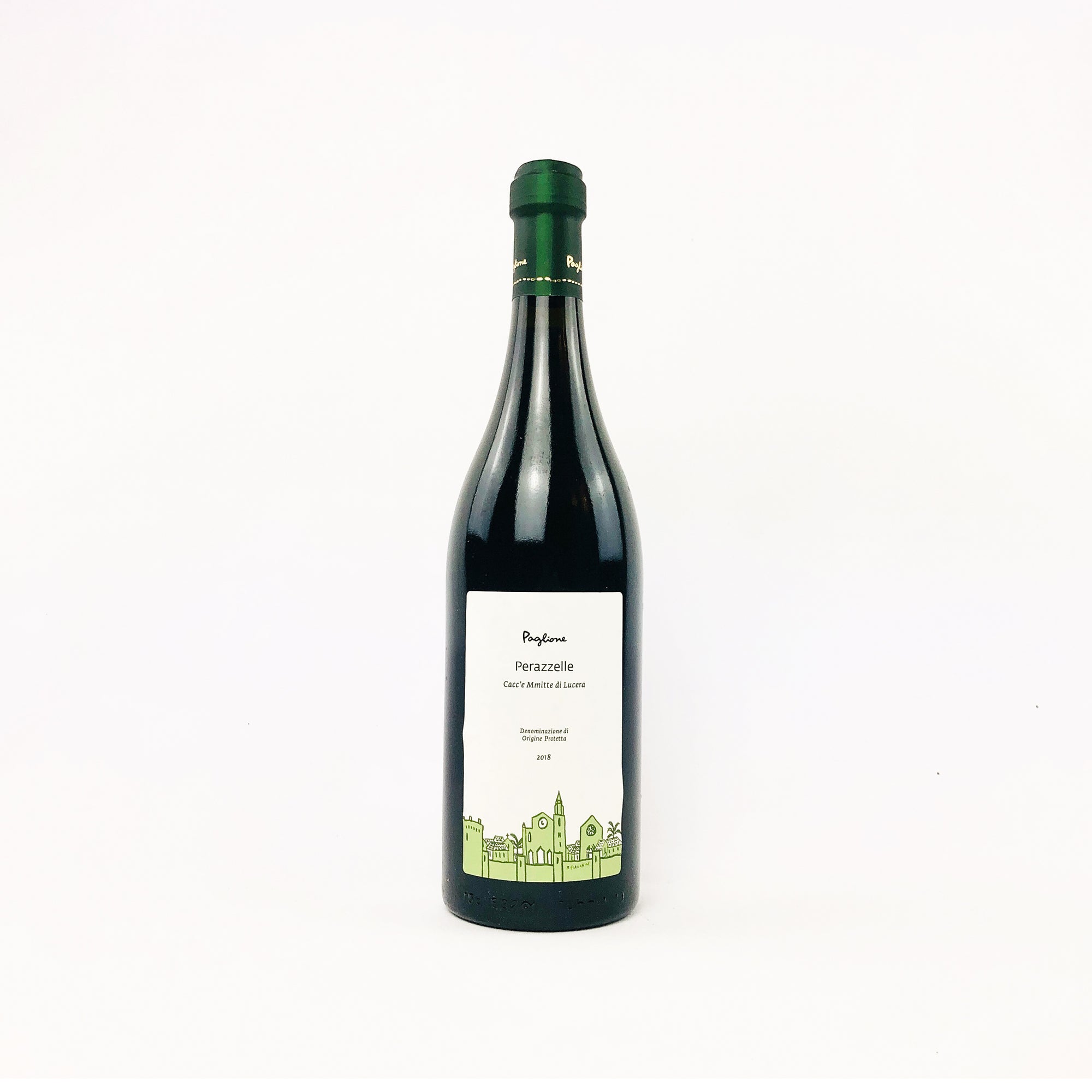 Agricola Paglione Perazzelle Natural Red Wine Bottle front view
