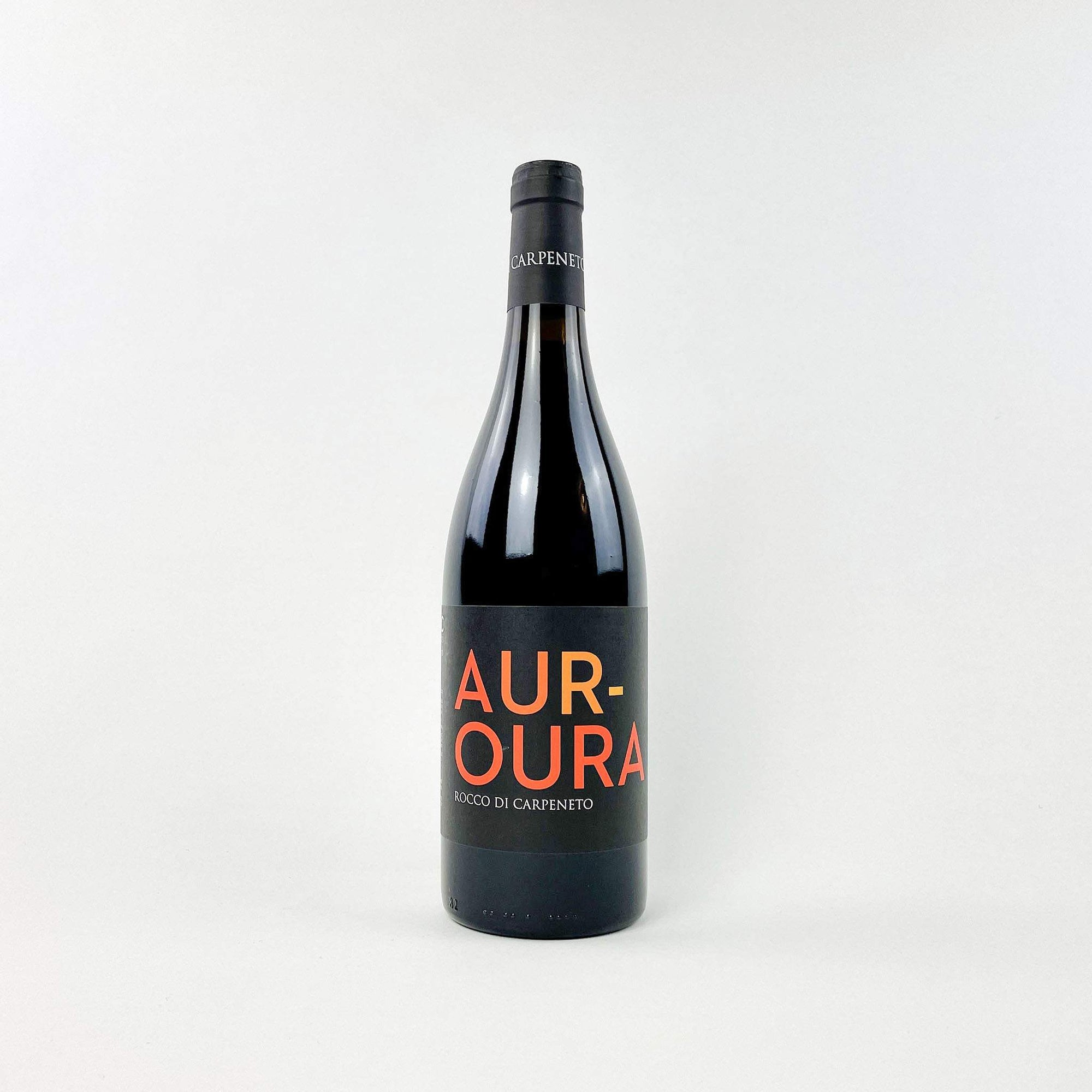 A bottle of Rocco Di Carpeneto Auroura Red Natural Wine