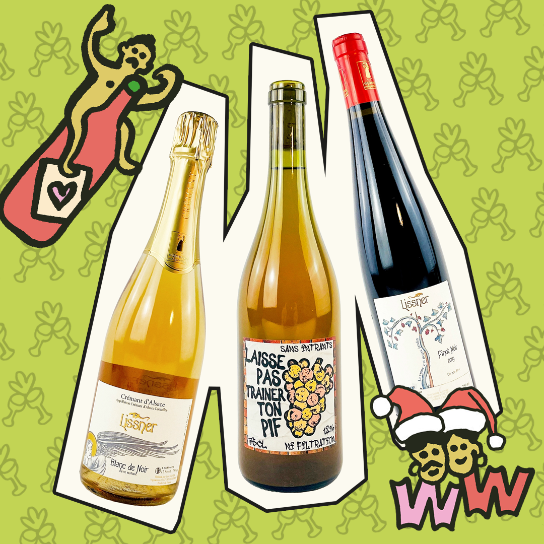 Natural Wine Box with three wines Christmas Edition