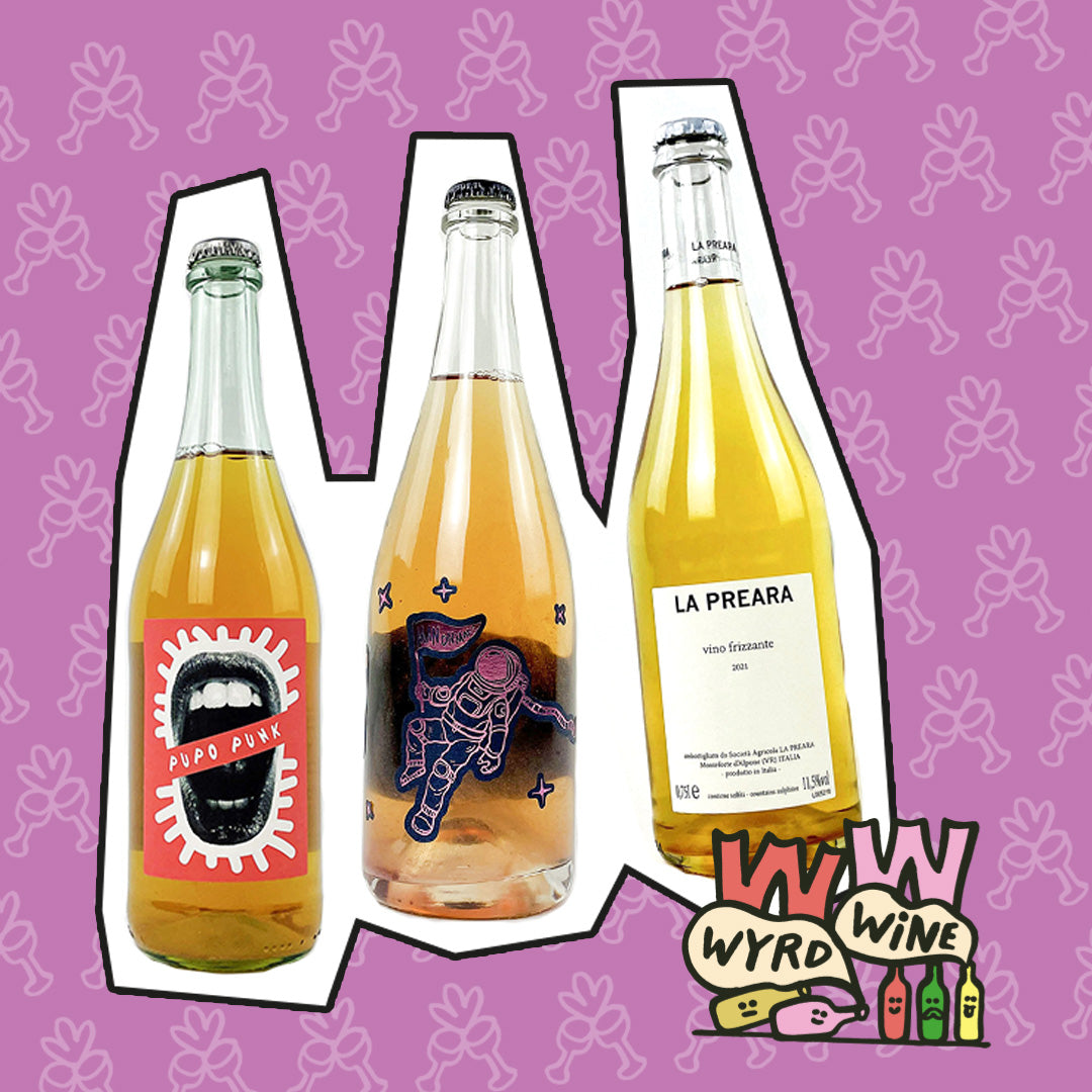 Wine Box Deal of Natural sparkling wine containing three bottles 