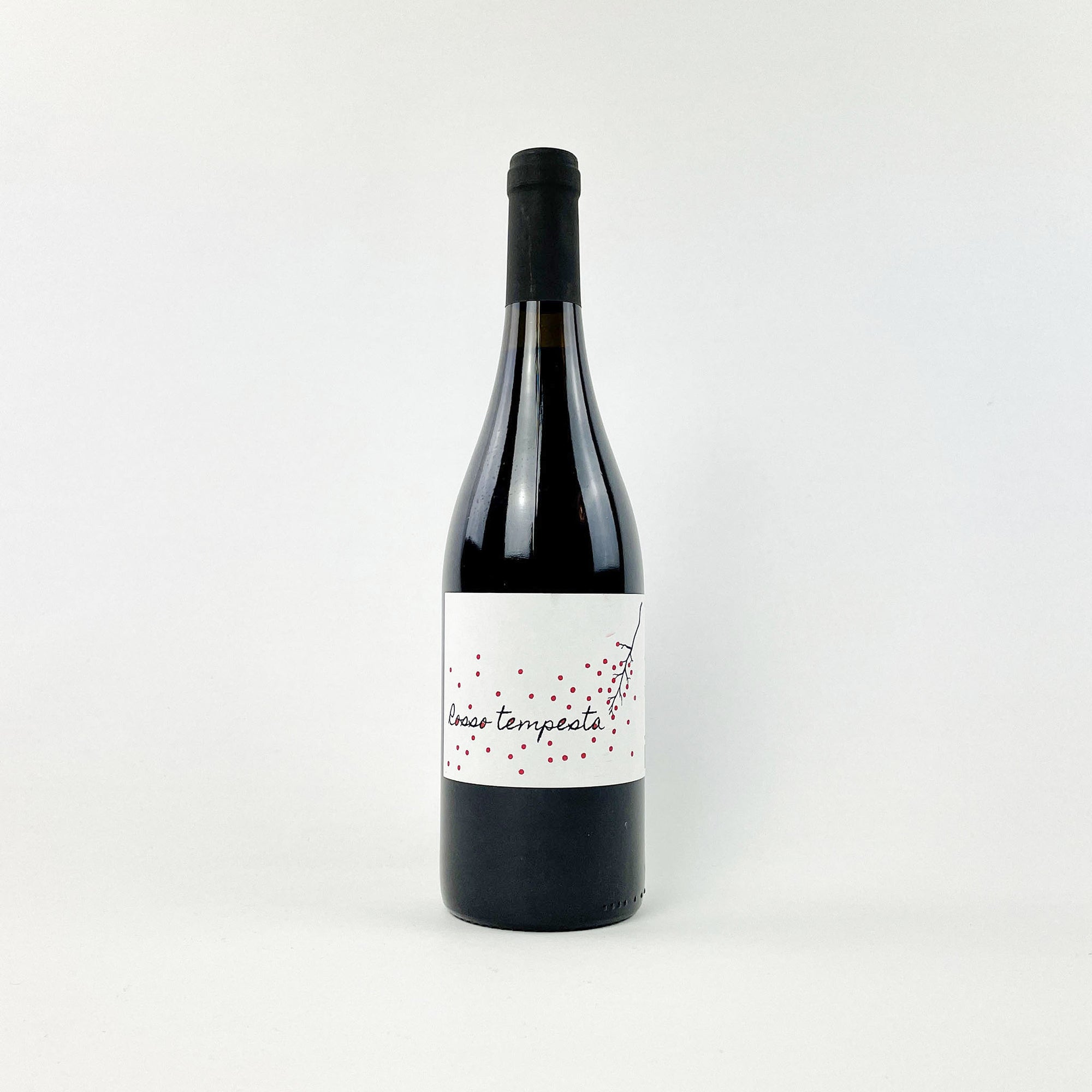 La Via Del Colle Rosso Tempesta Natural Red Wine Bottle / Naturwein Flasche Rotwein 