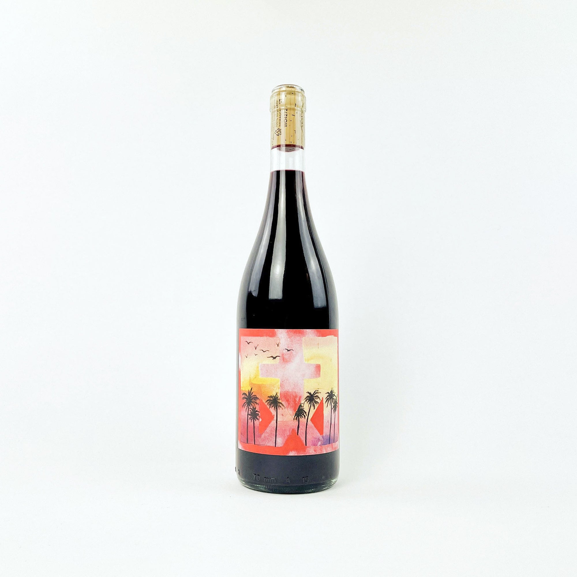 A bottle of Tenuta Nardone Cantina Giardino Red Natural Wine Front View